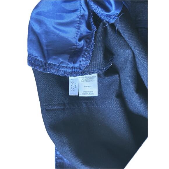 Andrew Marc Gray Herringbone Ponte Stretch Trouser Pants Size 8 - Picture 7 of 8